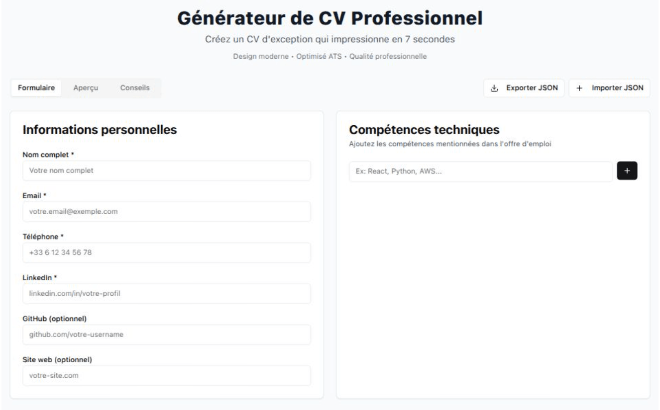 Smart CV Builder
