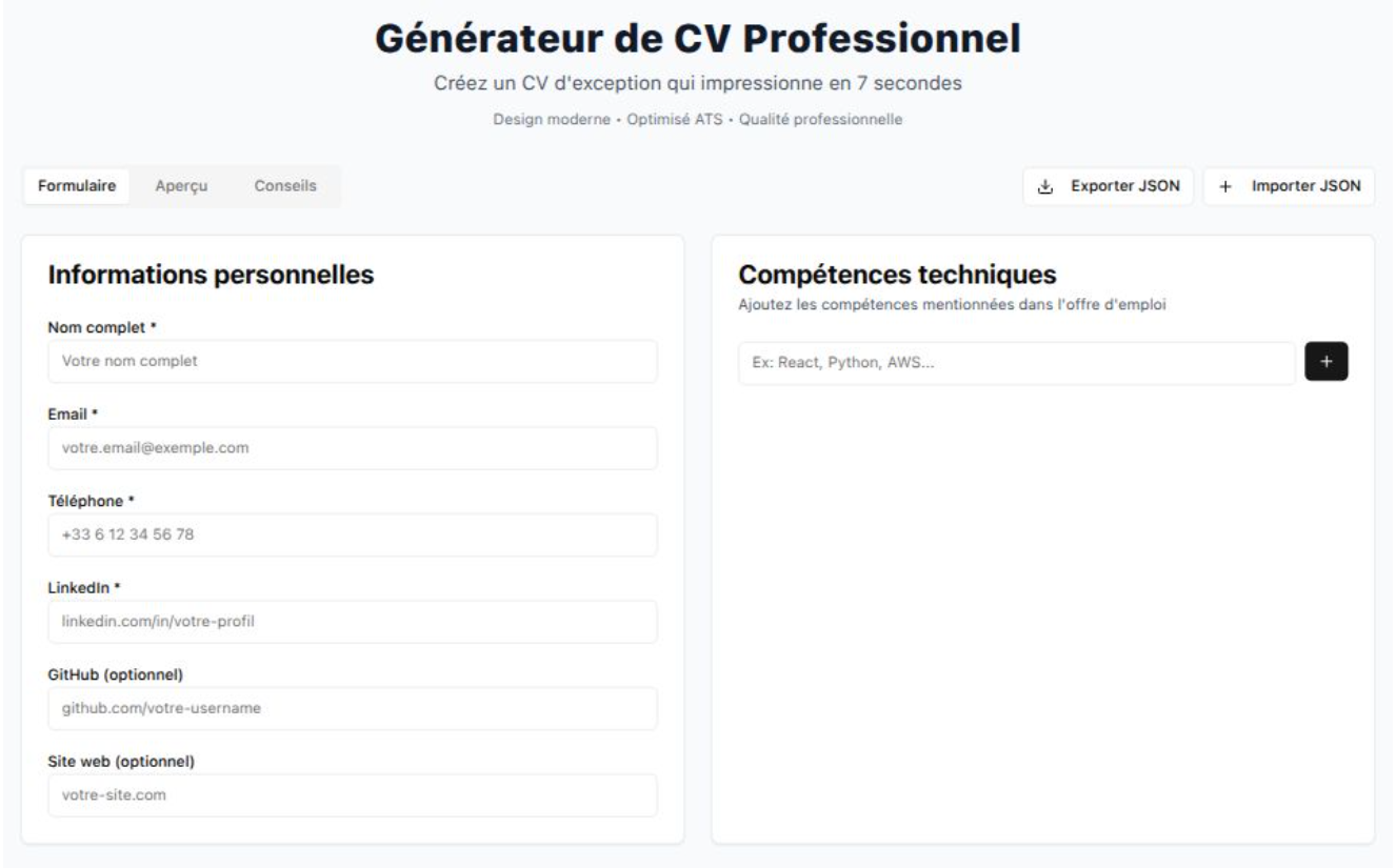 Smart CV Builder
